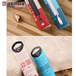 Cáp sạc lò xo Remax Rc-117a cổng Type C (Đen, Trắng)