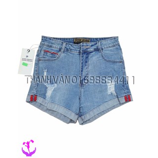 Quần short nữ vải jean rách giá tốt -2998