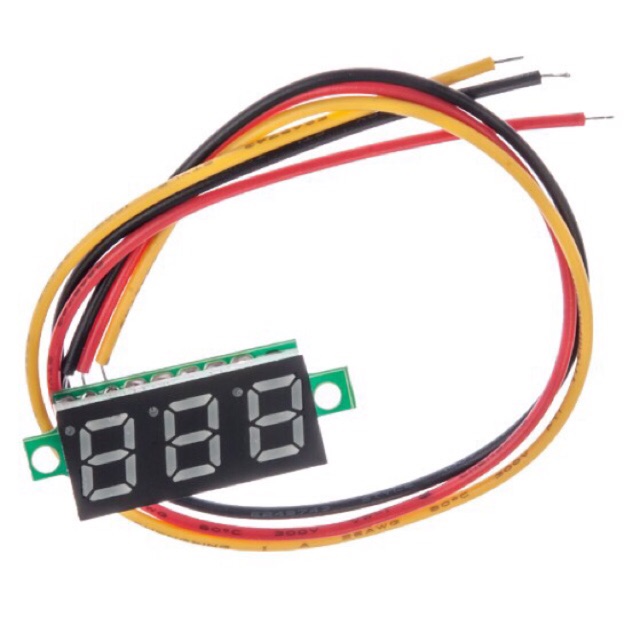 ✅Vôn kế điện tử 0,36 inch đo điện áp dc 4.5-30v có biến trở tinh chỉnh sai số nhỏ volt.đồng hồ đo volt
