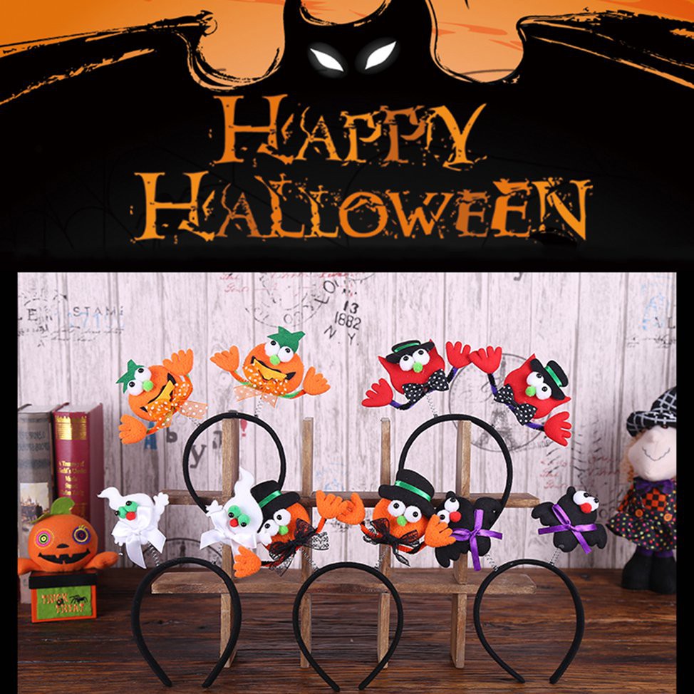 Băng Đô Cài Tóc Phát Sáng Phong Cách Halloween