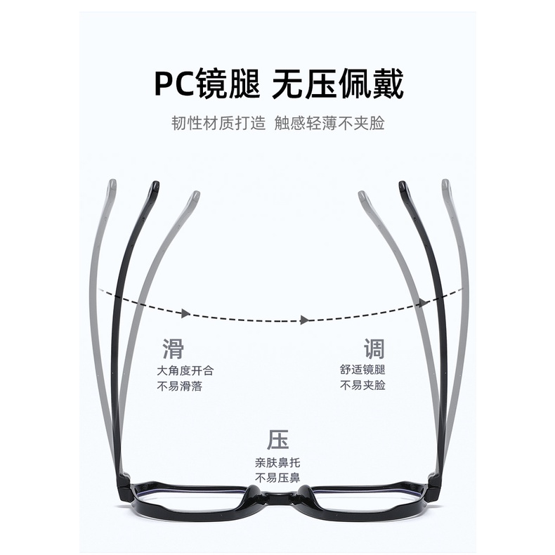 Mắt kính chống tia UV gọng nhựa trong suốt thời trang