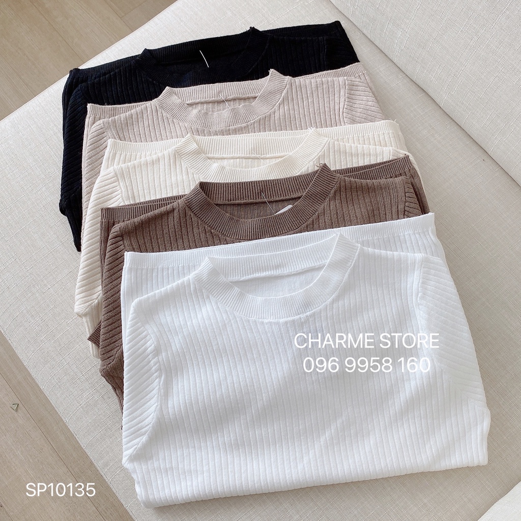 Áo len tăm nữ dài tay cổ tròn thiết kế Charme 10135 | BigBuy360 - bigbuy360.vn