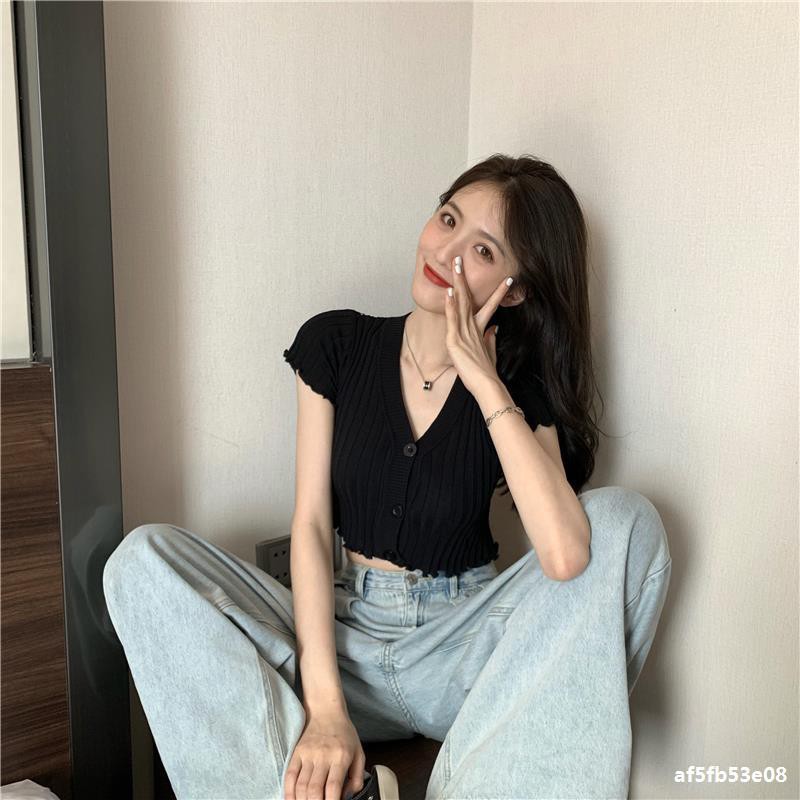 🐇 Áo thun nữ 🐇🐇 croptop 🐇 chất len quảng châu 🐇 | BigBuy360 - bigbuy360.vn