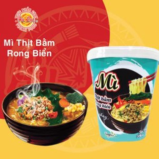 Combo 2 ly Mì thịt bằm rong biển chay Âu Lạc hộp 82g