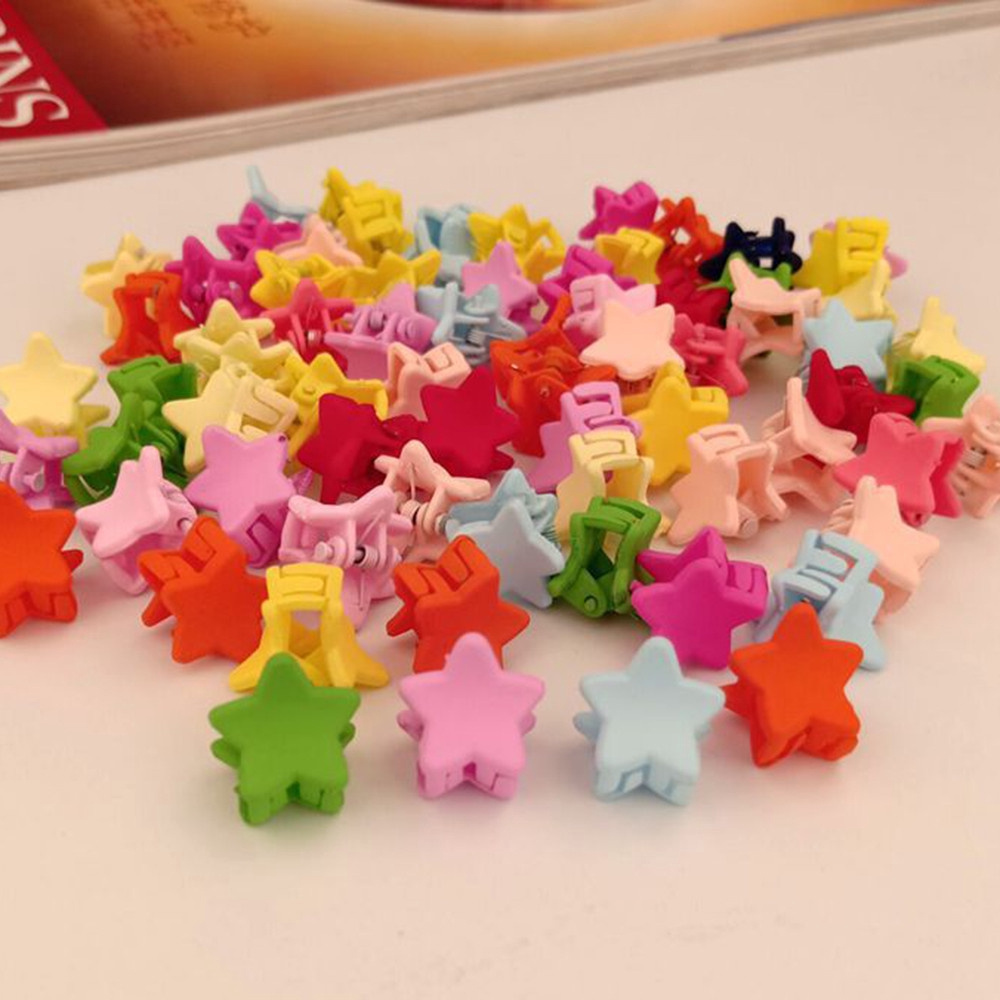 Set 30 kẹp tóc kiểu ngôi sao 3D dễ thương dành cho nữ
