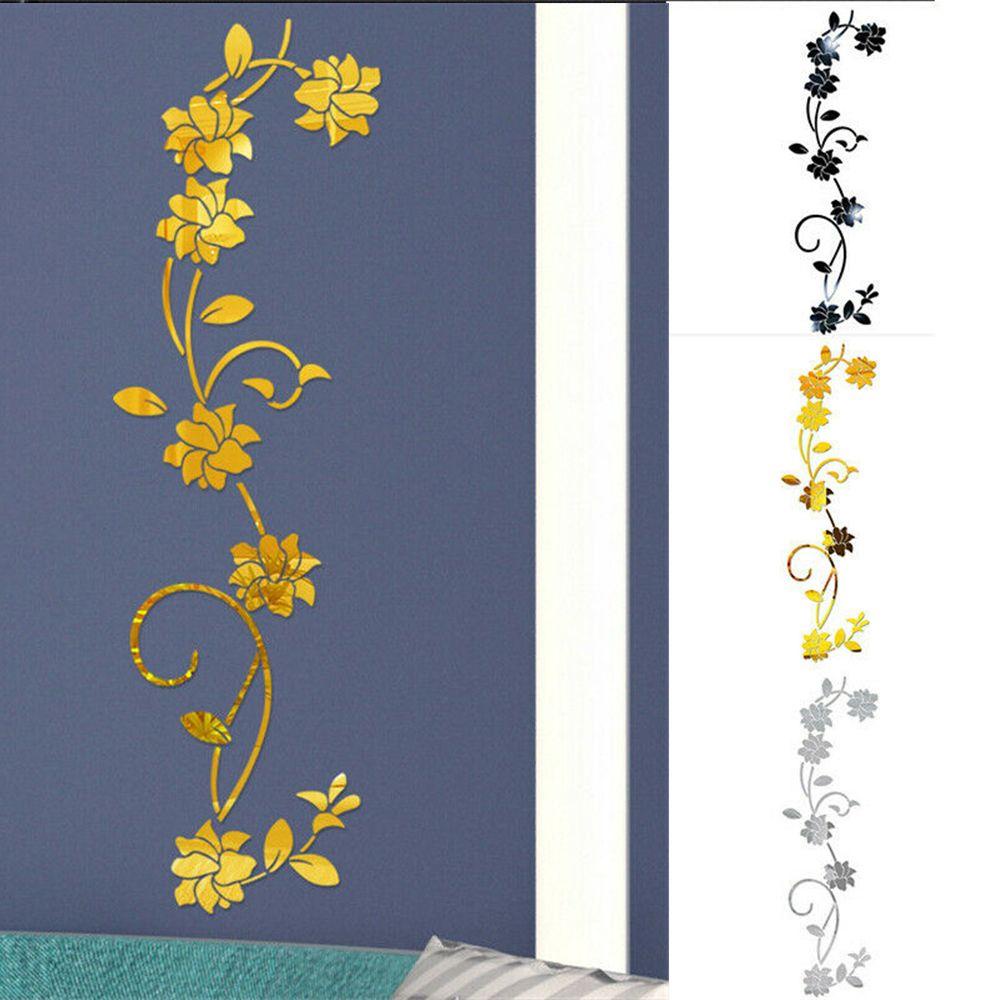 Gương Dán Tường Acrylic 3D Hình Thiên Nhiên