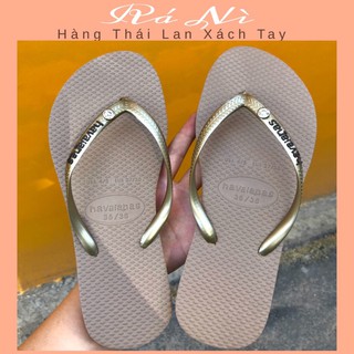 [HÀNG SẴN CHUẨN THÁI LAN KÈM VIDEO CHÍNH CHỦ] Dép Havaianas Nữ Màu Nude Charm Ngọc