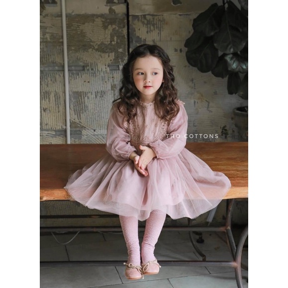 Váy cánh tiên Hàn Quốc bé gái siêu điệu đà