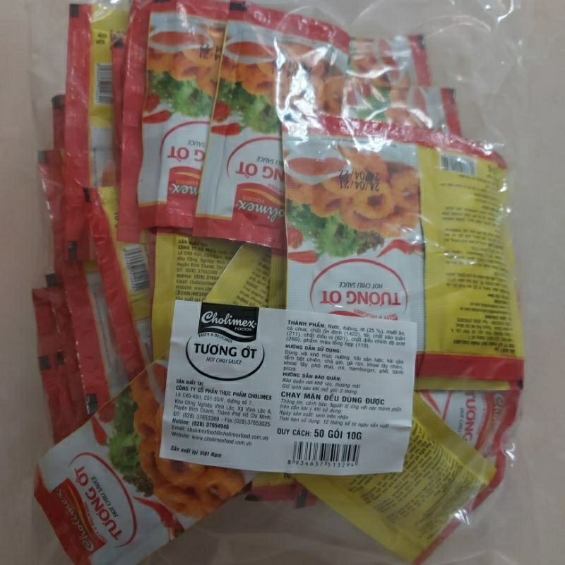 Tương Cà-Tương Ớt Cholimex Gói Nhỏ 10g