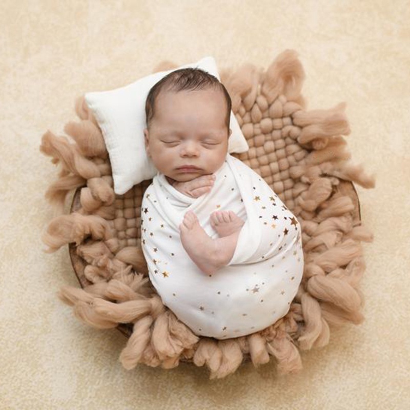 Chăn Quấn Em Bé Họa Tiết Bầu Trời Đầy Sao Dùng Làm Phông Nền Chụp Ảnh 40