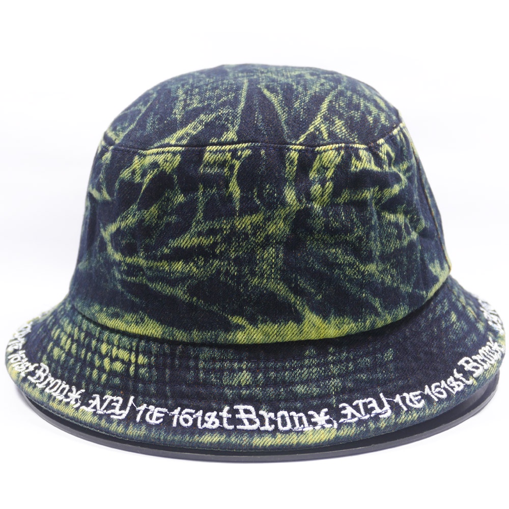 Nón bucket 2 mặt jean loang cá tính thêu chữ NY - Chất liệu vải Jeans oát mềm thích hợp cho nam và nữ