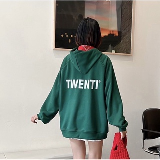 Áo hoodie TWENTI nỉ in basic