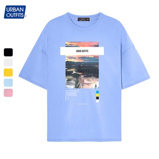 8 Màu ATO10 Áo Thun Tay Lỡ Nữ Nam Form Rộng URBAN OUTFITS In Sông Chiều Cotton 4 Chiều Local Brand