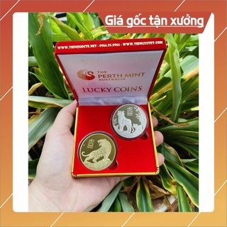 Đồng xu con hổ mạ vàng, mạ bạc úc - xu con hổ