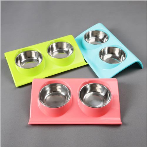 [ Bán sỉ ] Bát ăn cho chó mèo inox chữ Z cho chó mèo