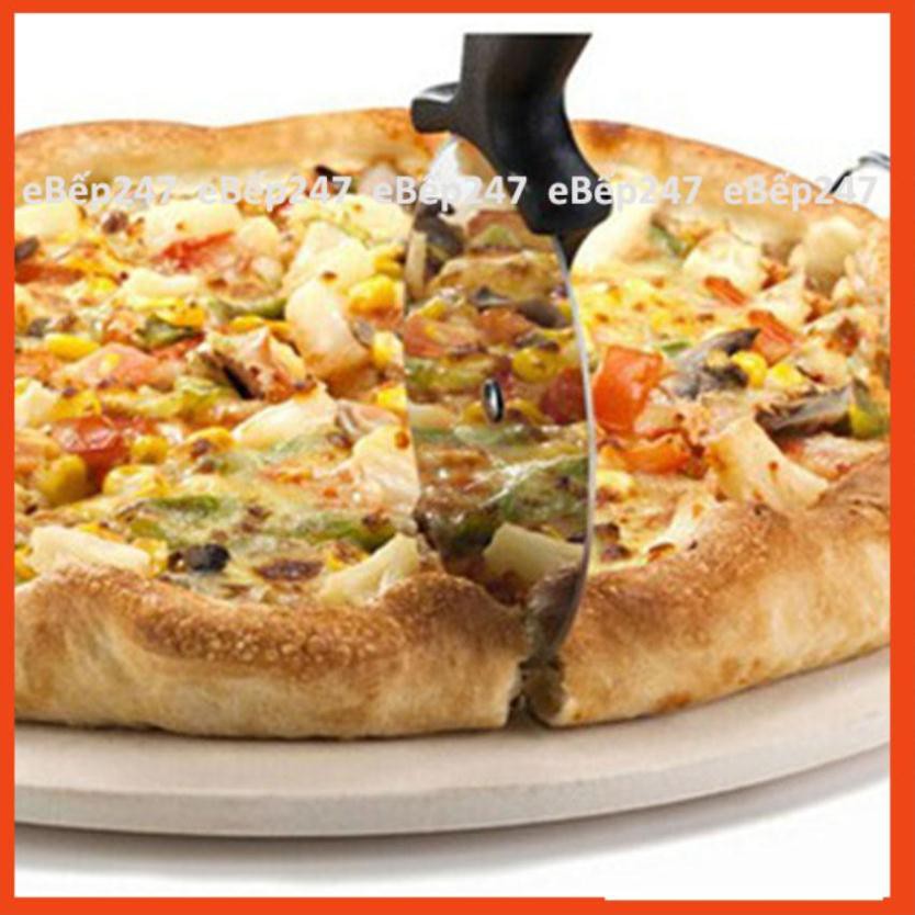 [Siêu rẻ+Freeship] Dao cắt bánh Pizza lưỡi tròn xoay cao cấp bằng thép không gỉ siêu bền - eBếp247
