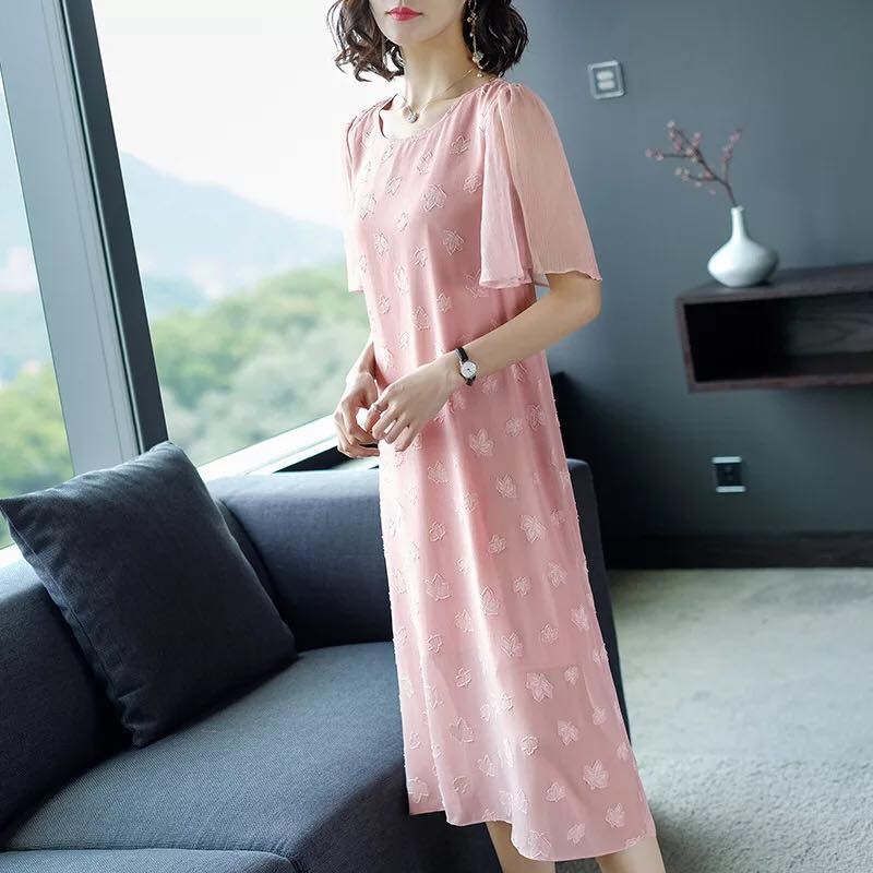 XL083 - Đầm suông tay cánh  tiên nữ chất chiffon cao cấp hàng nhập