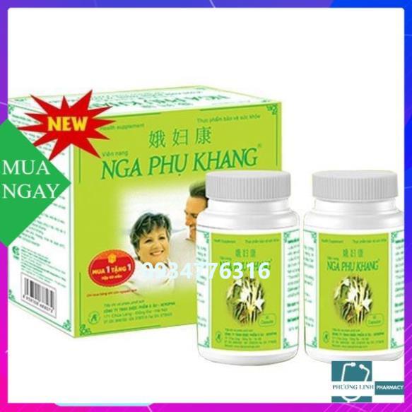 Sản phẩm Nga Phụ Khang hỗ trợ bệnh u xơ và u nang tử cung, hộp 180 Tặng 1 hộp 60 viên