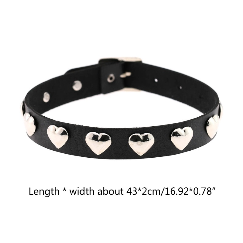 Vòng Cổ Choker Đính Gai Kim Loại Phong Cách Gothic Punk