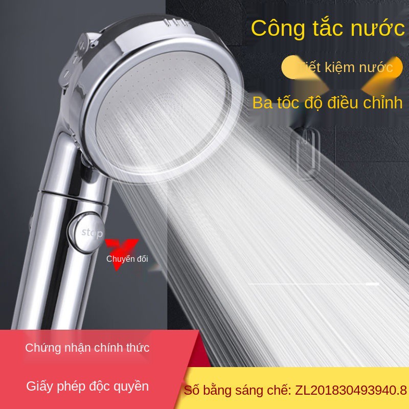 Vòi sen tăng áp mạnh mẽ hoa đầu hộ gia đình tắm cầm tay kiểu cơ bản chung