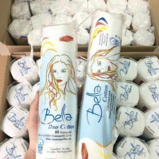 Bông tẩy trang bella duo cotton new 80 miếng