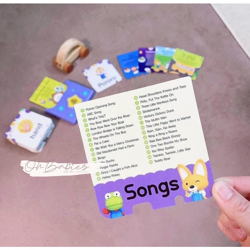 Bộ thẻ nhạc tiếng Anh Pororo cho bé