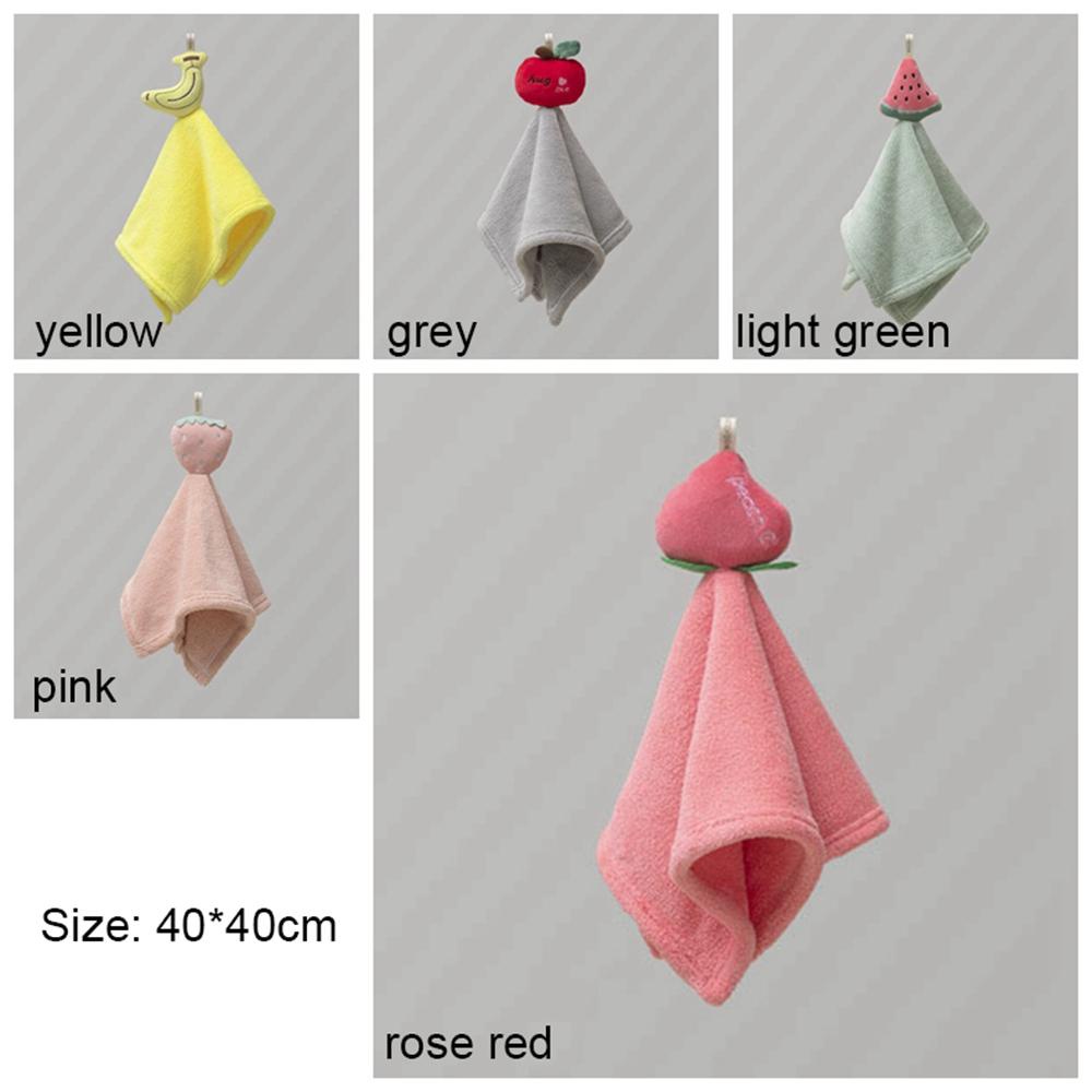 Khăn Lau Tay / Chén Dĩa Bằng Vải Lông Cừu San Hô Khô Nhanh Có Móc Treo