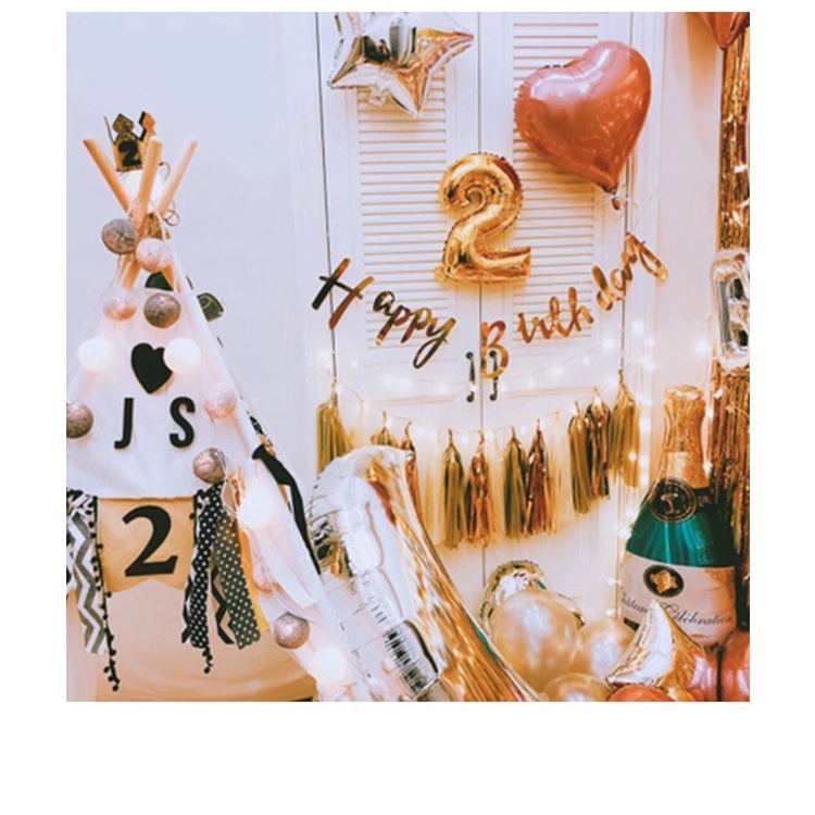 Dây Cờ Treo Trang Trí Tiệc Sinh Nhật Cho Bé