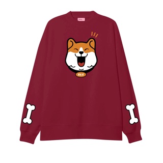 Áo nỉ "corgi with bones"