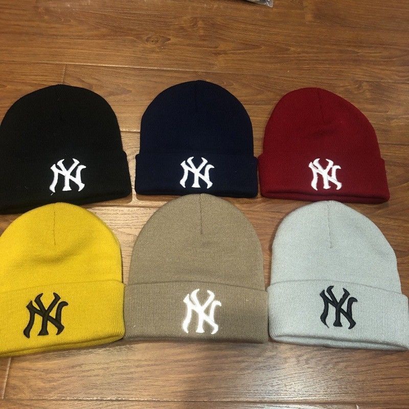 Mũ Len MLB unisex beanie kiểu dệt kim thiết kế đơn giản , phong cách, cá tính.