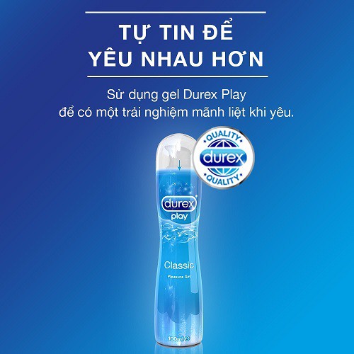 Combo Gel durex warming 100ml &amp; Durex play classic 50ml