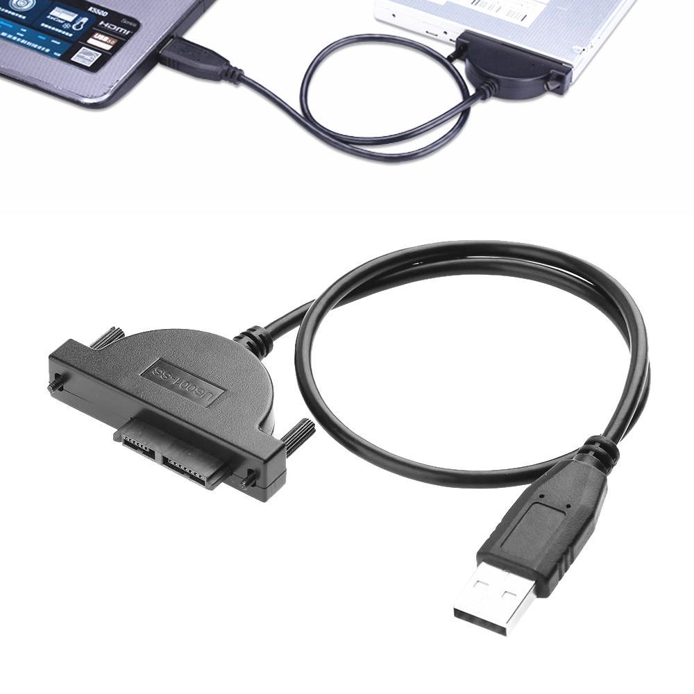 Cáp Chuyển Đổi Mở Rộng Cho Laptop Cd / Dvd Rom 7 + 6 13pin Usb Sang Sata Usb 2.0 Sang Sata Iiline