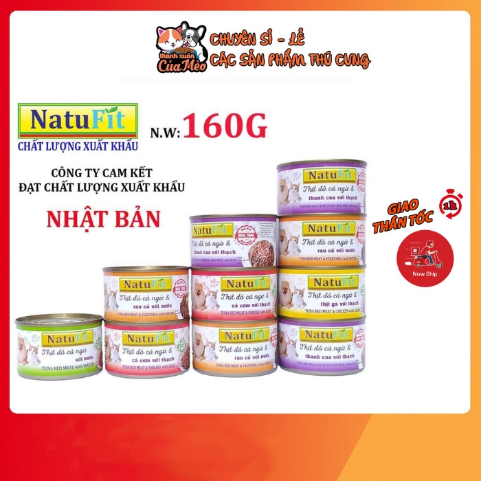 Pate NatuFit cho chó mèo - Cá Ngừ và nhiều vị