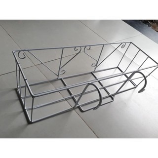 Bộ chậu treo ban công trồng rau trồng hoa màu trắng