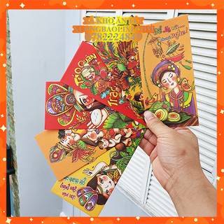 Set 200 Bao Lì Xì 2021 Bộ Tết Cổ Tích - Giao Đủ Mẫu - Xưởng Bao Lì Xì Thuần Việt - BAO LÌ XÌ TÂN SỬU