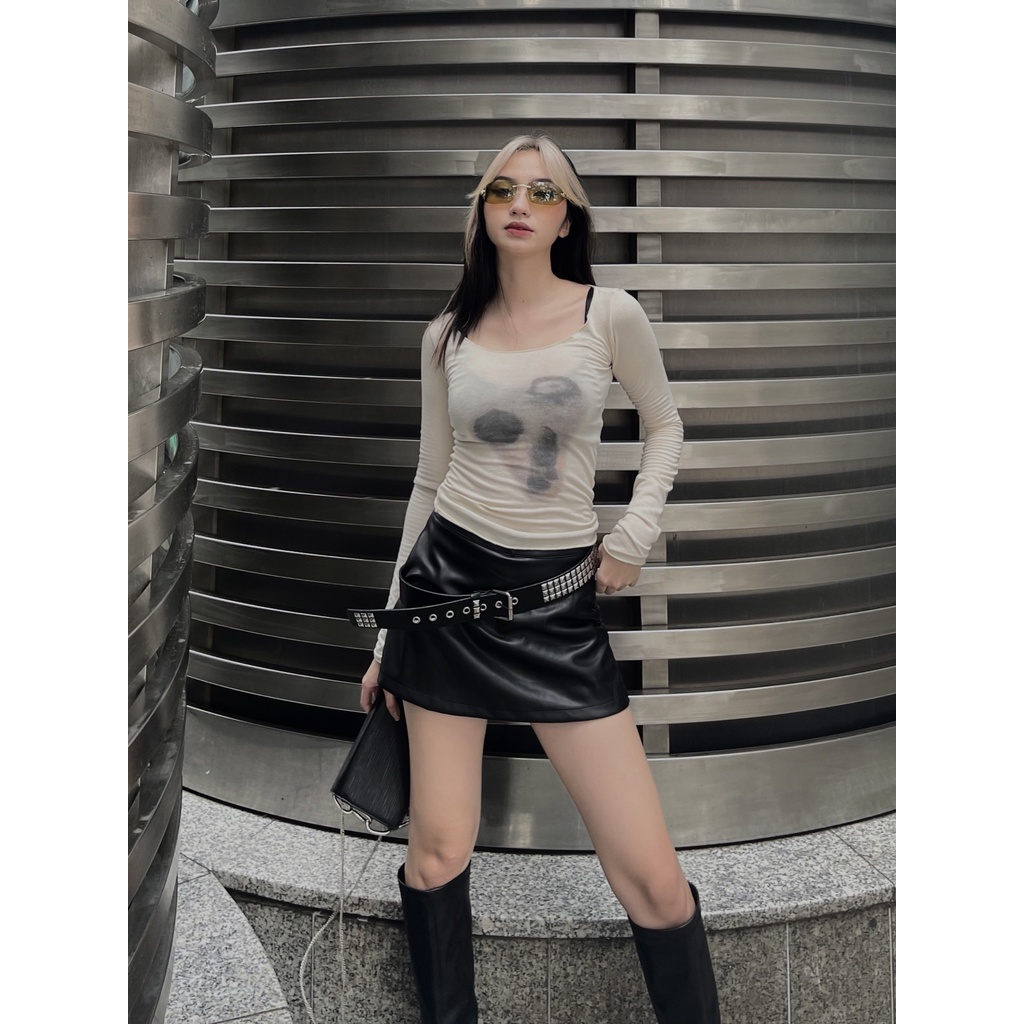 Quần váy da lucie - leather skirt