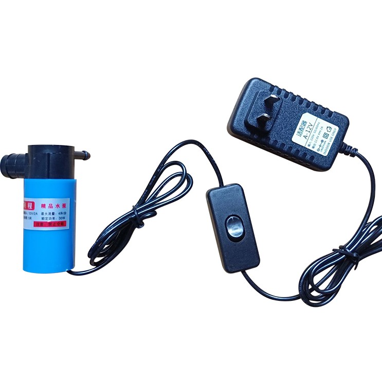 Máy bơm nước cho máy căt rãnh tường+adaptor 220/12v