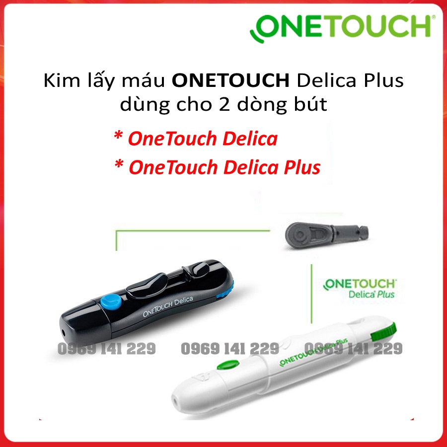 Kim lấy máu OneTouch Delica, dùng với bút lấy máu Delica, Delica Plus