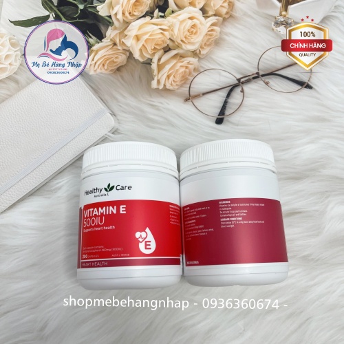 Vitamin E Healthy Care 500IU,200 viên (100% Hàng auth)