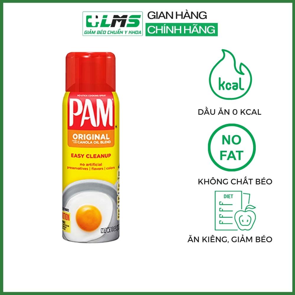 Dầu Ăn Kiêng hạt cải Pam original 12 oz - Dạng Xịt 0 calories