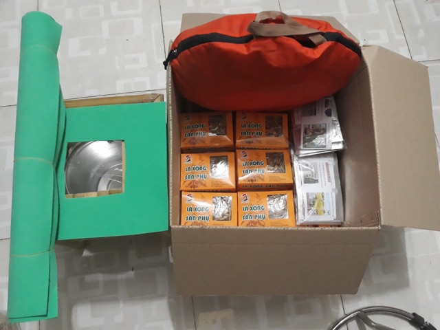 Tặng đệm ghế   Combo ghế xông+lá xông sản phụ