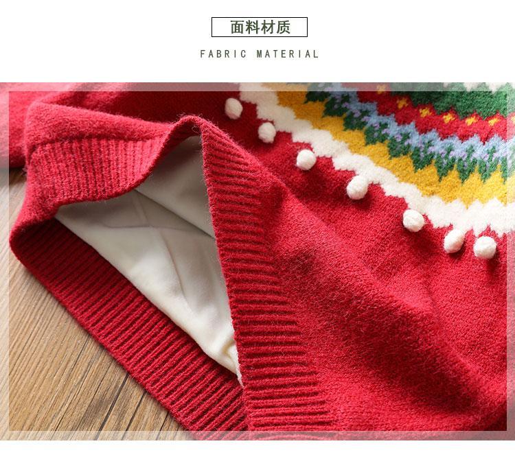 Áo Len Tay Dài Ấm Áp Dễ Phối Đồ Dễ Thương Dành Cho Bé Gái