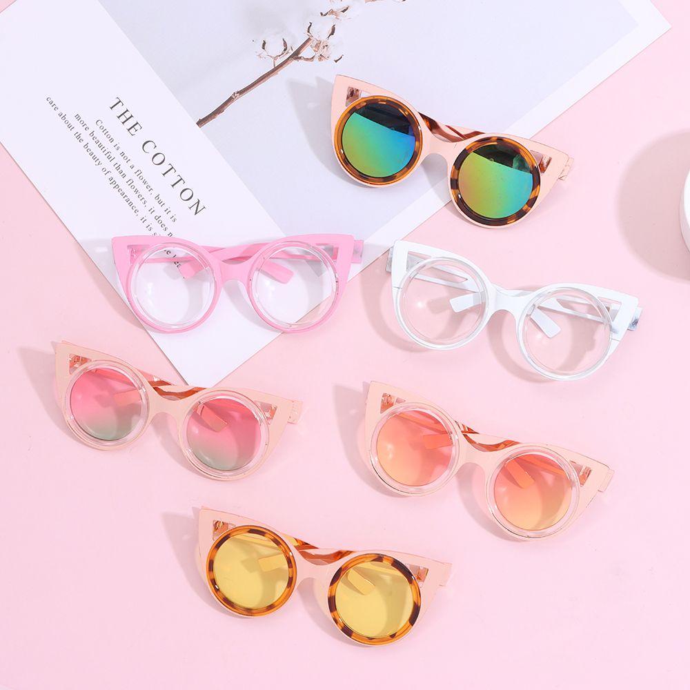 Kính Mắt Gọng Tròn Màu Cầu Vồng Dễ Thương Cho Búp Bê BJD 1 / 31 / 4