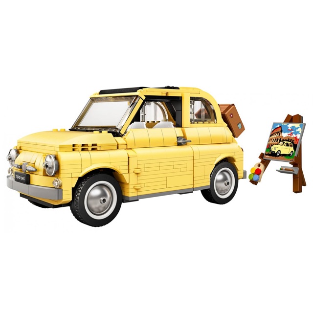 [CÓ HÀNG] Lego UNIK BRICK 10271 Fiat 500 Xe hơi vàng trong Creator Expert chính hãng (như hình).