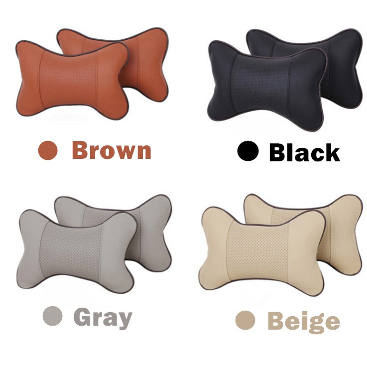 Car custom neck pillow car bone pillow four seasons universal 25 * 17 car PU head pillow