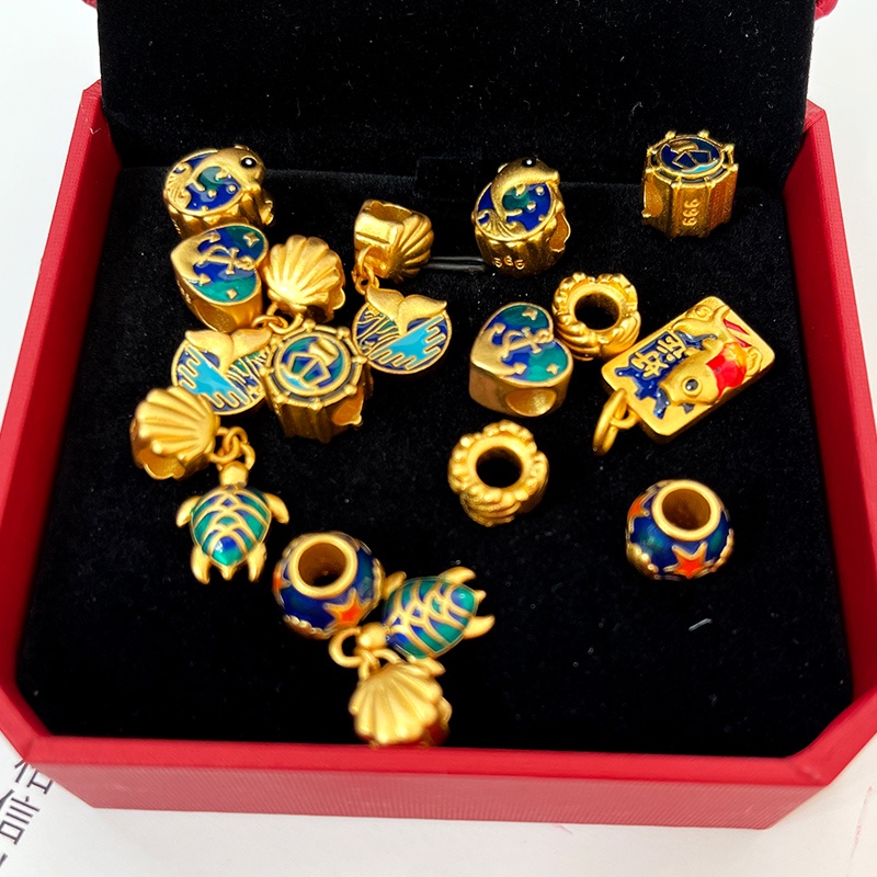 Hạt Xỏ Vòng Tay Hình Cá Ngựa / Thuyền Buồm Độc Đáo diy