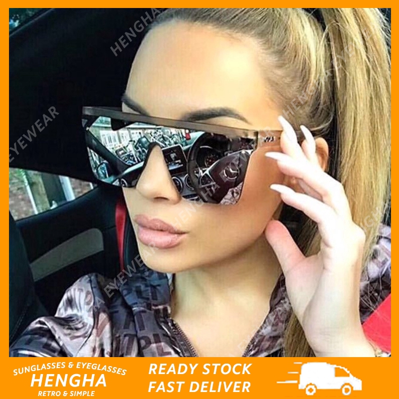 Kính râm thiết kế bản to phong cách Phương Tây hợp thời trang dành cho nam nữ