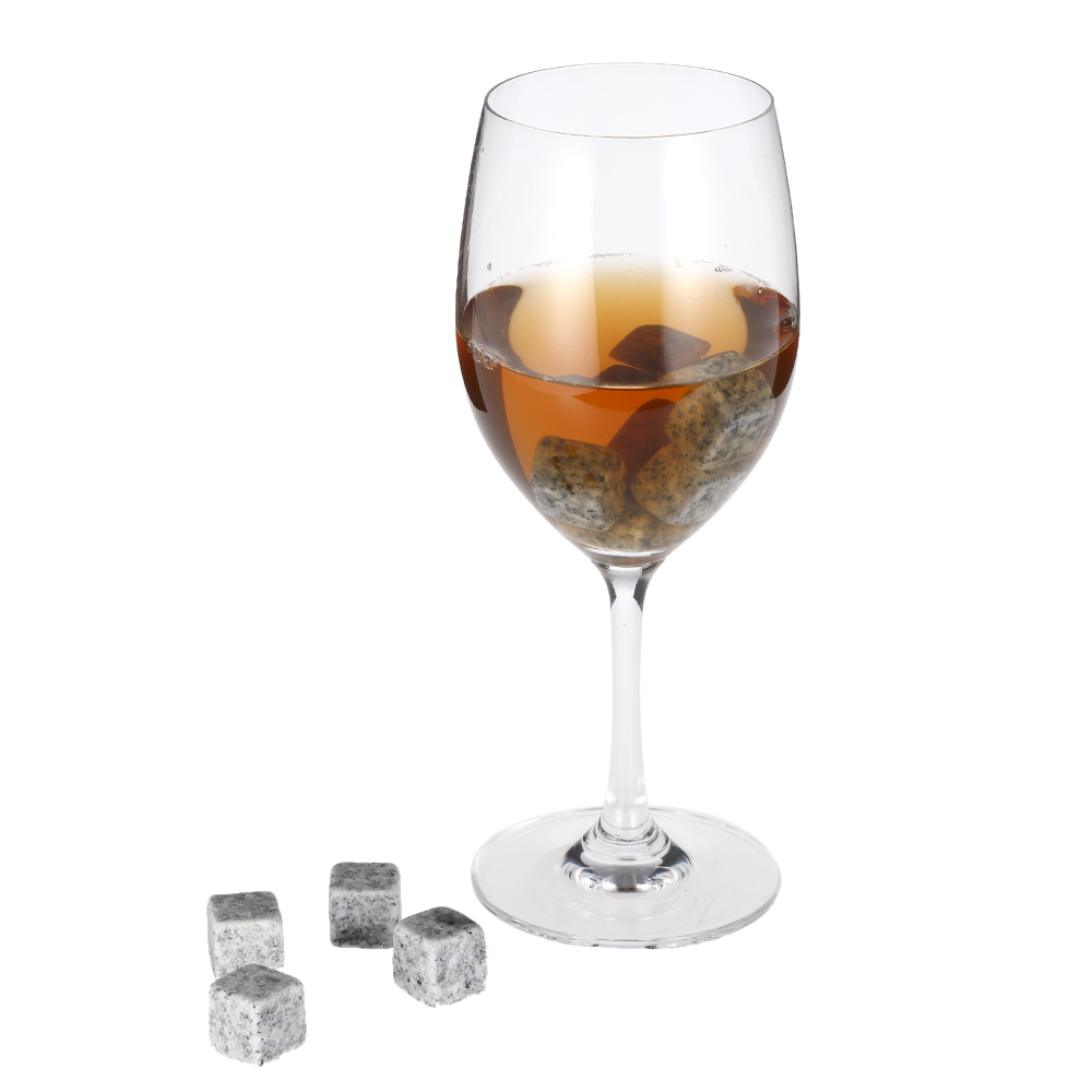 【Ready Stock】 Reusable Whiskey Wine Cooler Ice Cube Stones Rocks Set Stone Cooler Cube Chiller