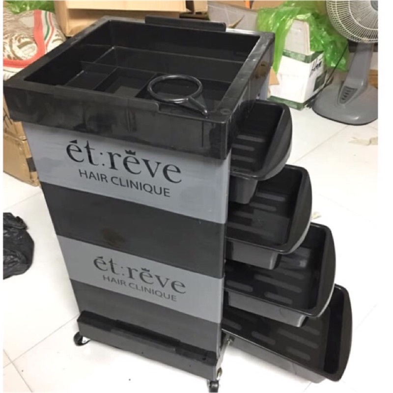 Xe Đẩy Cho Salon Tóc Để Đựng Hóa Chất