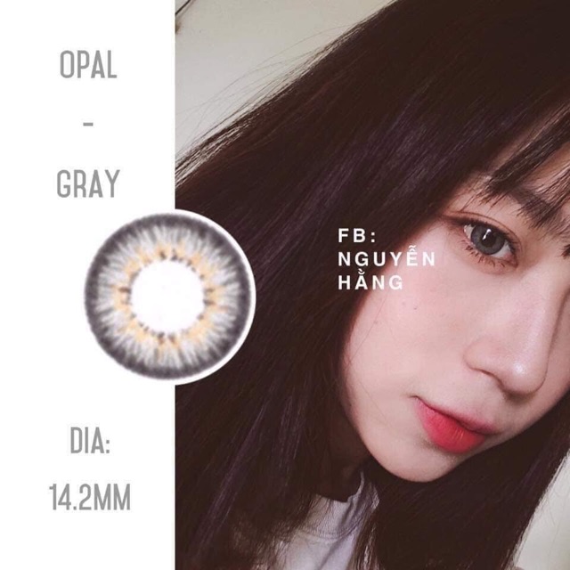 Kính áp tròng thái lan- opal gray lens